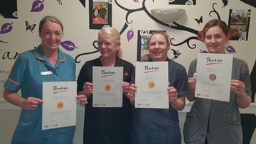 Colleagues recognised for long service at Swallownest care home